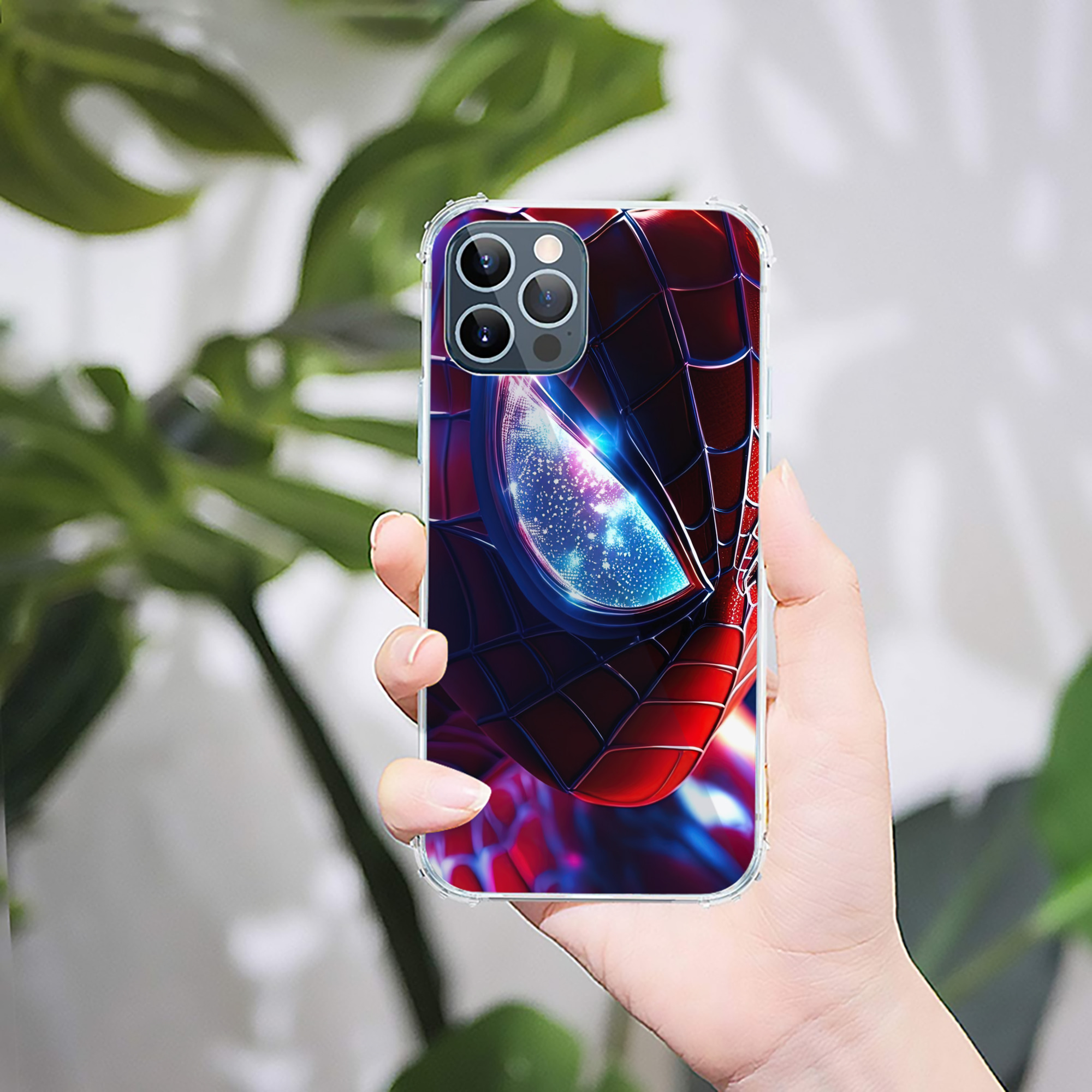 （画像用） Spider Man スパイダーマン 【iPhone 12シリーズ対応】透明スマホケース（クリアソフトケース）